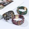 Модные элегантные ювелирные изделия, браслеты на запястье, многослойные браслеты, широкий браслет, кожаные браслеты с леопардовым принтом