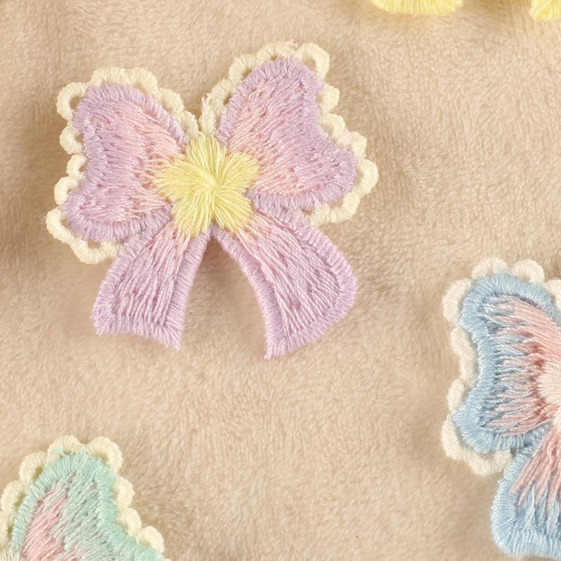 Вышивка Этикетка Бант Сделай сам Аксессуары для ручного аккаунта Аксессуары Нашивка Тканевая наклейка Брошь Ювелирные изделия Аксессуары для волос Аксессуары Наклейка с вышивкой