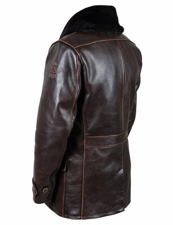 Lapel brown zipper fit type unhooded youth side seam pocket casual artificial leather men's clothing