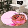 Charming Angel Chair Mat - Round Carpet for Home Decor, Office Use, Bedroom & Living Room Gift0509b