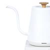 Electric Kettle Stainless Steel for Brew Tea Boil Water Pour Over Coffee Black Wood Grain
