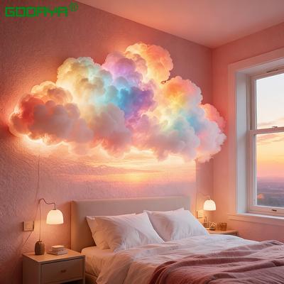 Светодиодный ночник 3D Грозовая туча Светодиодный ambient-свет Управление с пульта и через приложение DIY Изменяемый цвет Лампа для игровой комнаты Вечеринки