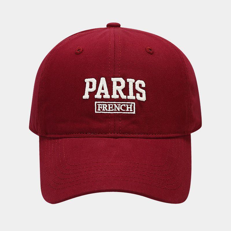 Простая бейсболка с вышивкой букв PARIS, универсальный козырек от солнца на весну и лето, мягкая кепка для пары