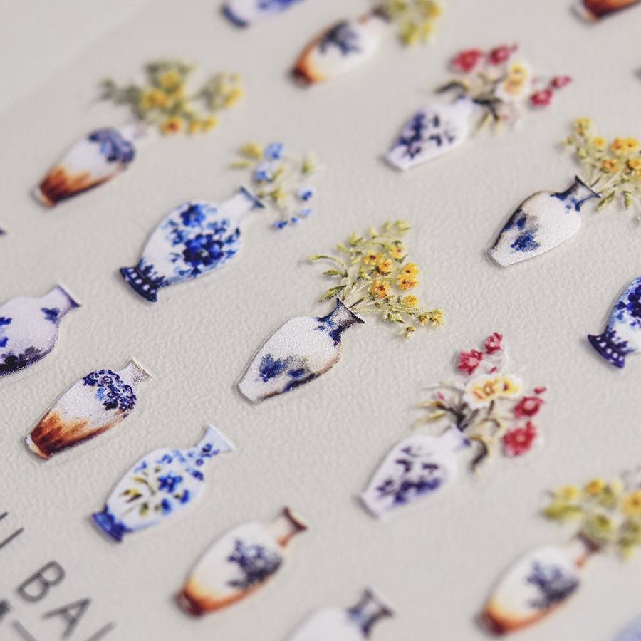 Тонкая жесткая наклейка для ногтей «Камелия» для самостоятельного изготовления украшений, самоклеящаяся