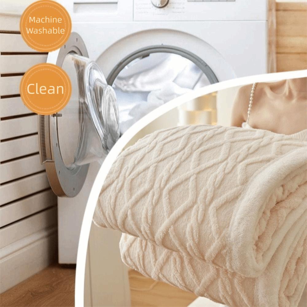 Thickened Double Layer Fleece Blanket Warm Throw Blanket Multi Functional Plush Blanket Home