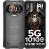 Doogee Прочный смартфон S200 X 5G, 32 ГБ + 512 ГБ(2TB), 1,32-дюймовый задний AMOLED-дисплей, 10100 мАч/33 Вт, 100 МП+20 МП, 6,72'' FHD+ 120 Гц