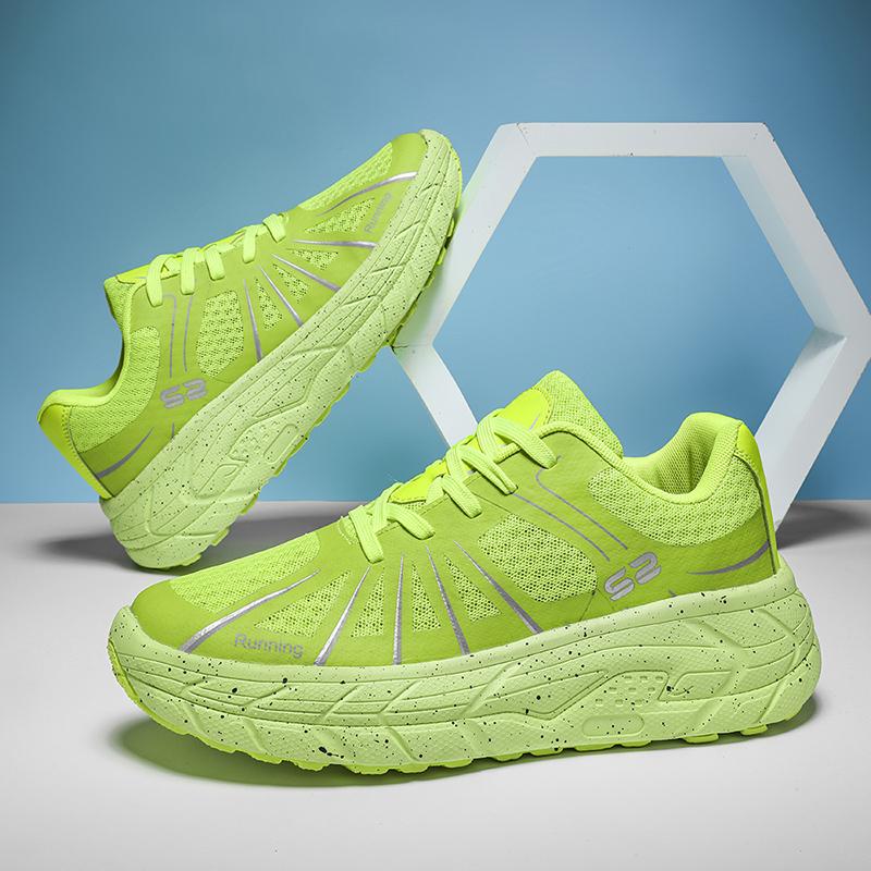 Марафонские кроссовки с толстой подошвой для бездорожья, амортизирующие, мужские и женские, дышащие, повседневные спортивные кроссовки