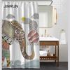 Bathroom Thickened Waterproof Curtain Mildew Proof Shower Curtain Shower Partition Curtain Shower Curtain Bathroom Curtain Free Perforation