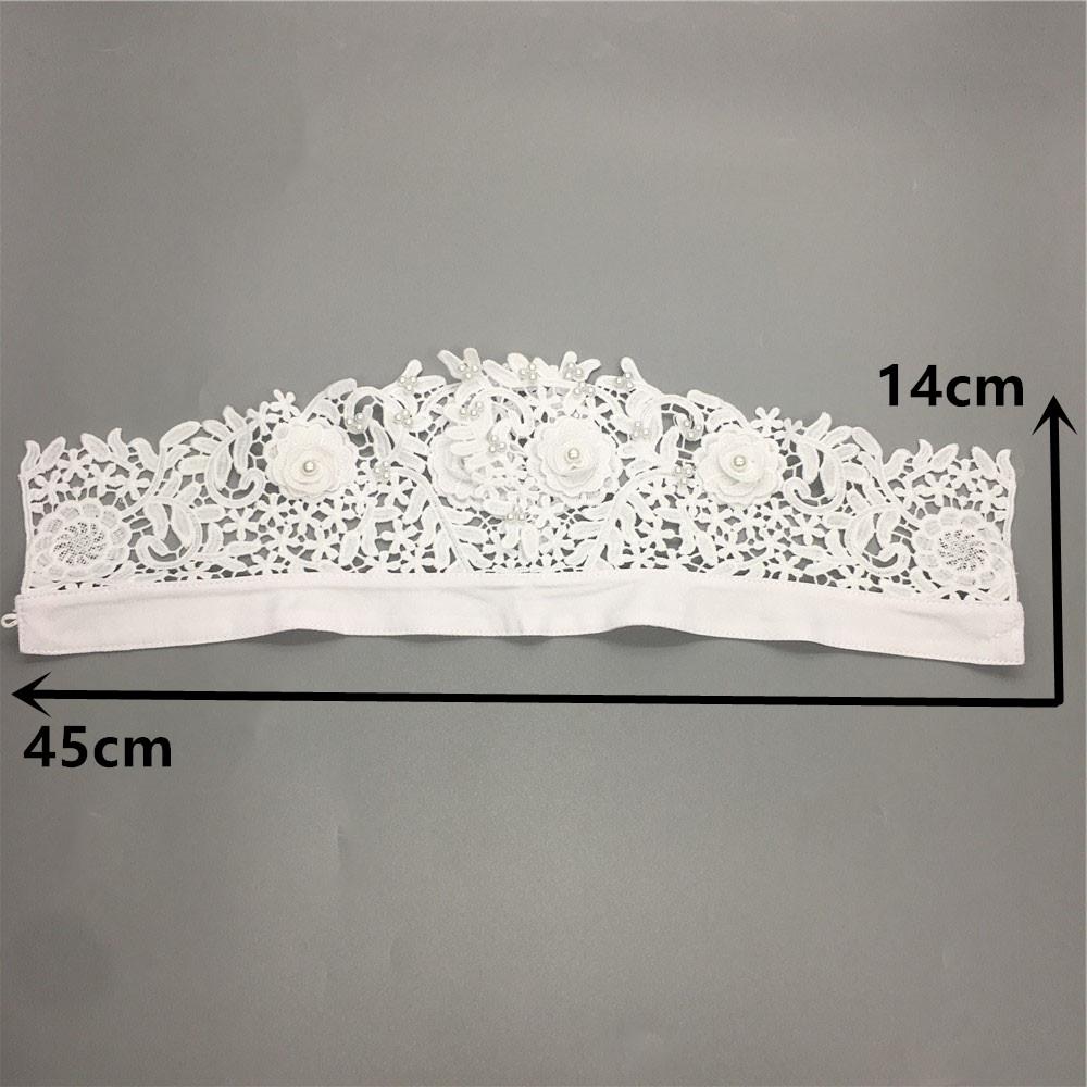 1 шт. Съемные блузки рубашки Кукольный воротник накладные воротники швейные ткани швейные принадлежности 3D товары вышитые аппликации жемчуг