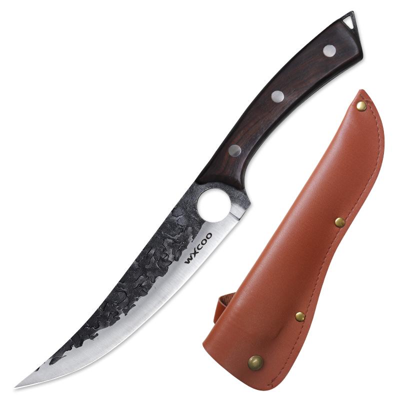 Нож шеф-повара, нож для нарезки, обвалочный нож из нержавеющей стали, острый многофункциональный нож для убоя, удобный небольшой кухонный нож для дома