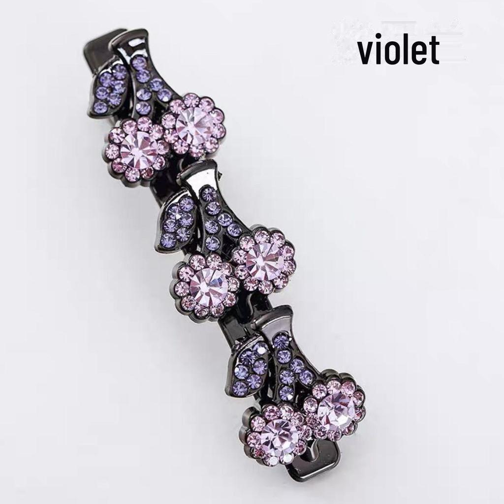 Плетеная шпилька для волос Cherry Rhinestone - корейский стиль, элегантная универсальная боковая заколка для челки 