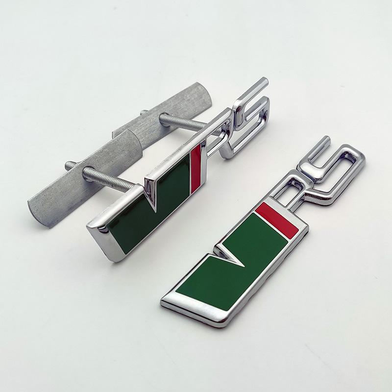 3d RS Logo VRS Emblem Nameplate Car Front Grille Trunk Badge RS VRS Accessories