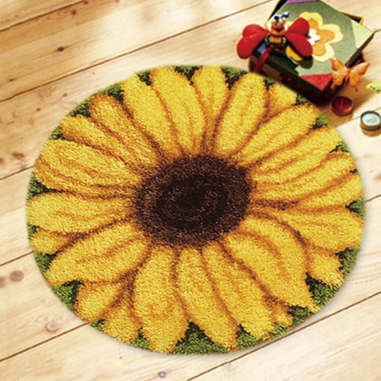 Набор для изготовления коврика с крючком для взрослых, предварительно напечатанная ткань, пряжа для вязания крючком, набор для самостоятельного изготовления коврика для двери, домашний декор, подарок для любителей рукоделия