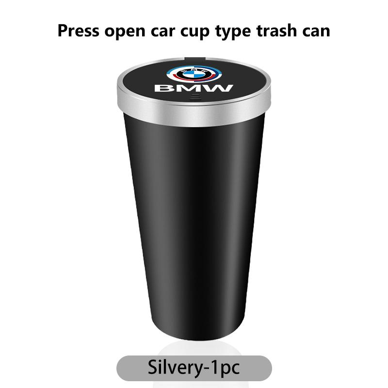 TVHW5 Car Center Console Storage Trash Can Cup Holder Garbage Bin For BMW 1 3 4 5 6 7 Series M X1 X3 Performance Alpina G20 F20