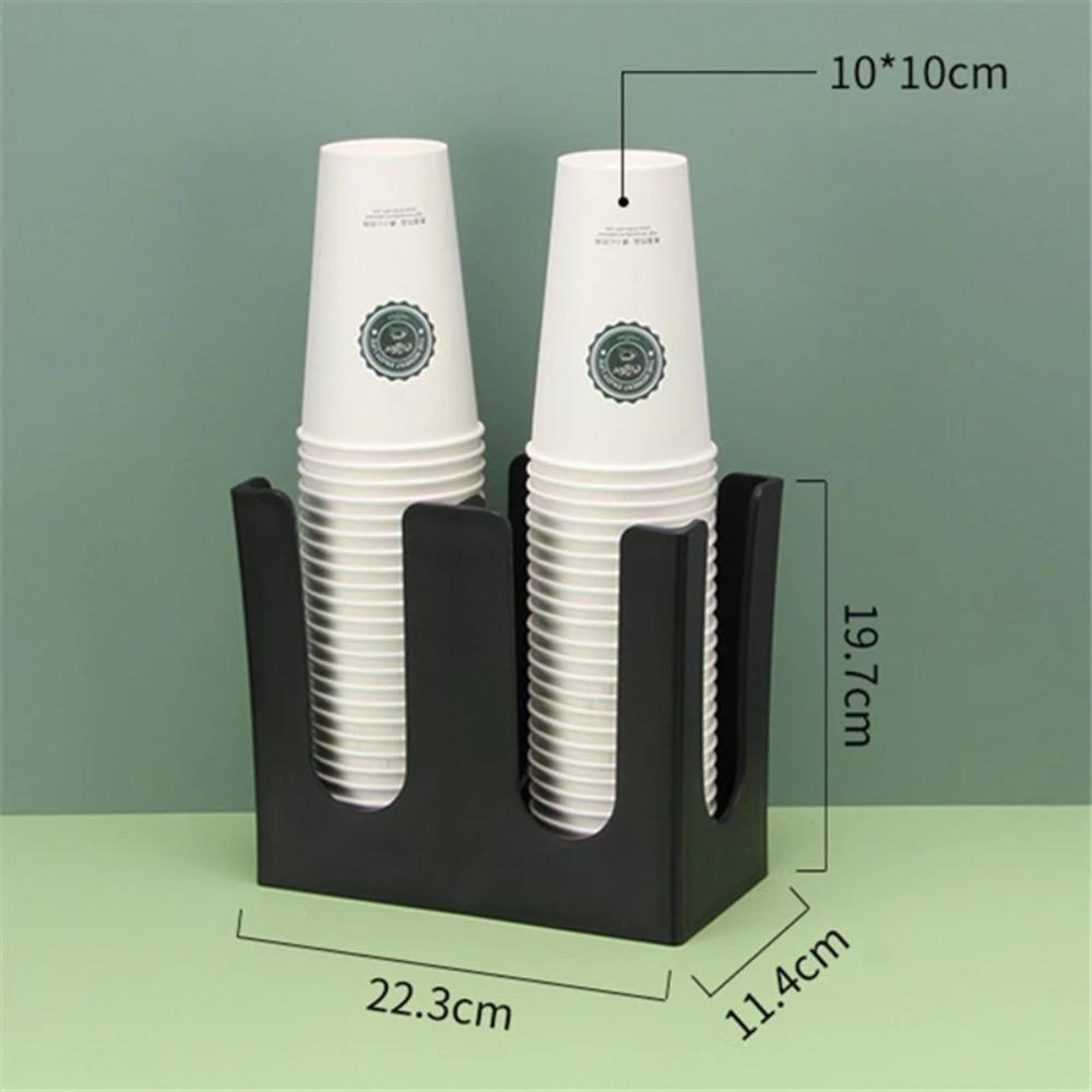 2/4 Grids Disposable Cup Holder Plastic Counter Paper Cup Stand for Coffee Milk Tea Shop Bar