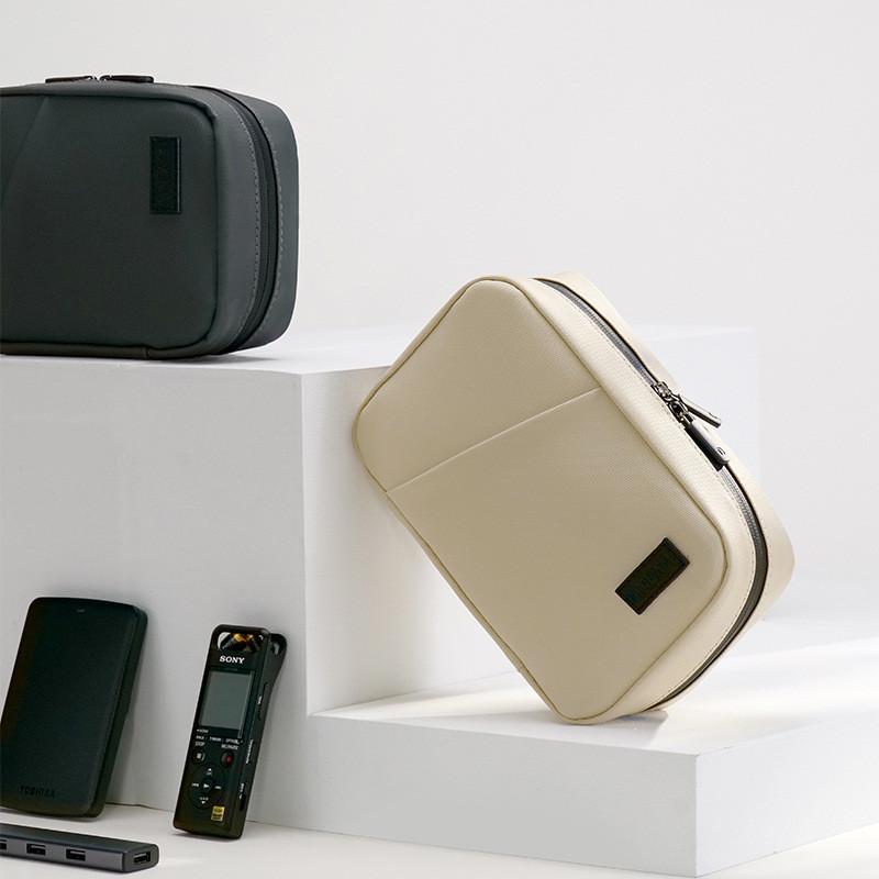 Digital Travel Storage Cube Pu Material Portable Data Cable And Charger Case