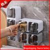 Wall-Mounted Punch-Free Multi-Compartment Seasoning Storage Box