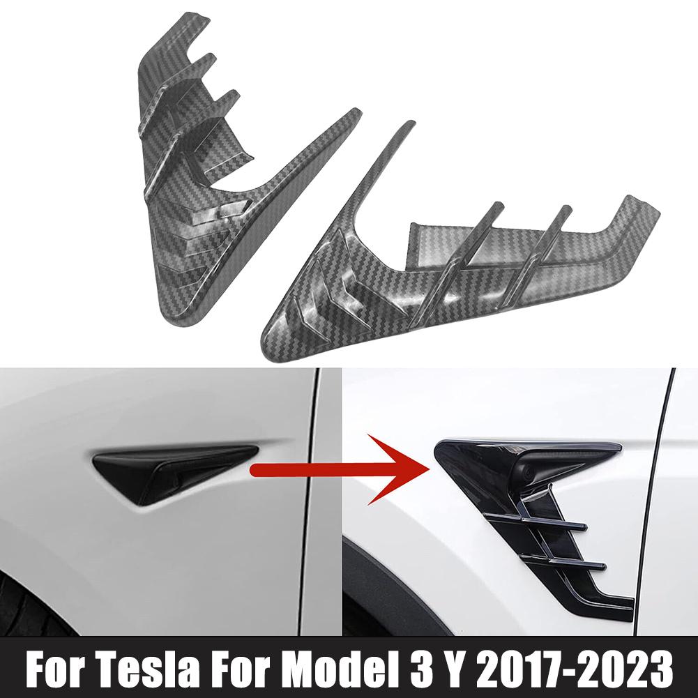 2 шт. защитная накладка на индикатор боковой камеры автомобиля для Tesla для модели 3 Y, автомобильные внешние декоративные компоненты