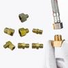 Practical Copper Gas Stove Connectors 3/8Inch 1/4Inch Left Hand Thread Adapters Convenient for Outdoor Cooking