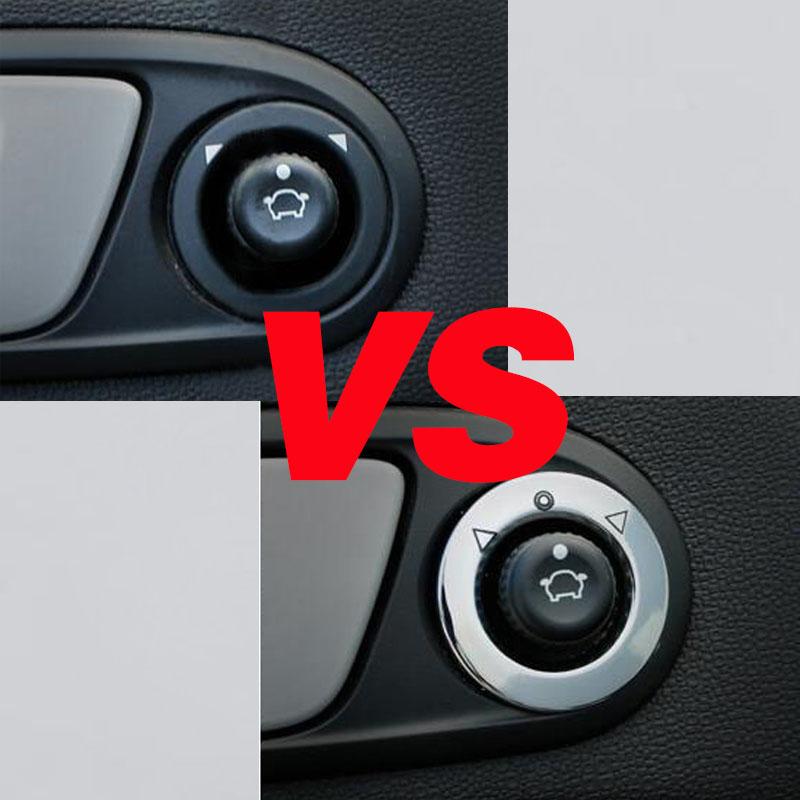 Color My Life ABS хромированная ручка регулировки зеркала заднего вида, зеркало заднего вида, круглые наклейки с блестками для Ford New Fiesta