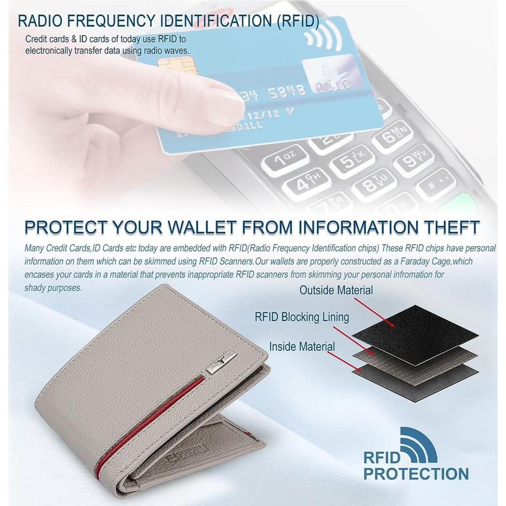 URBAN FOREST Stag Sand/Red Leather Wallet for Men