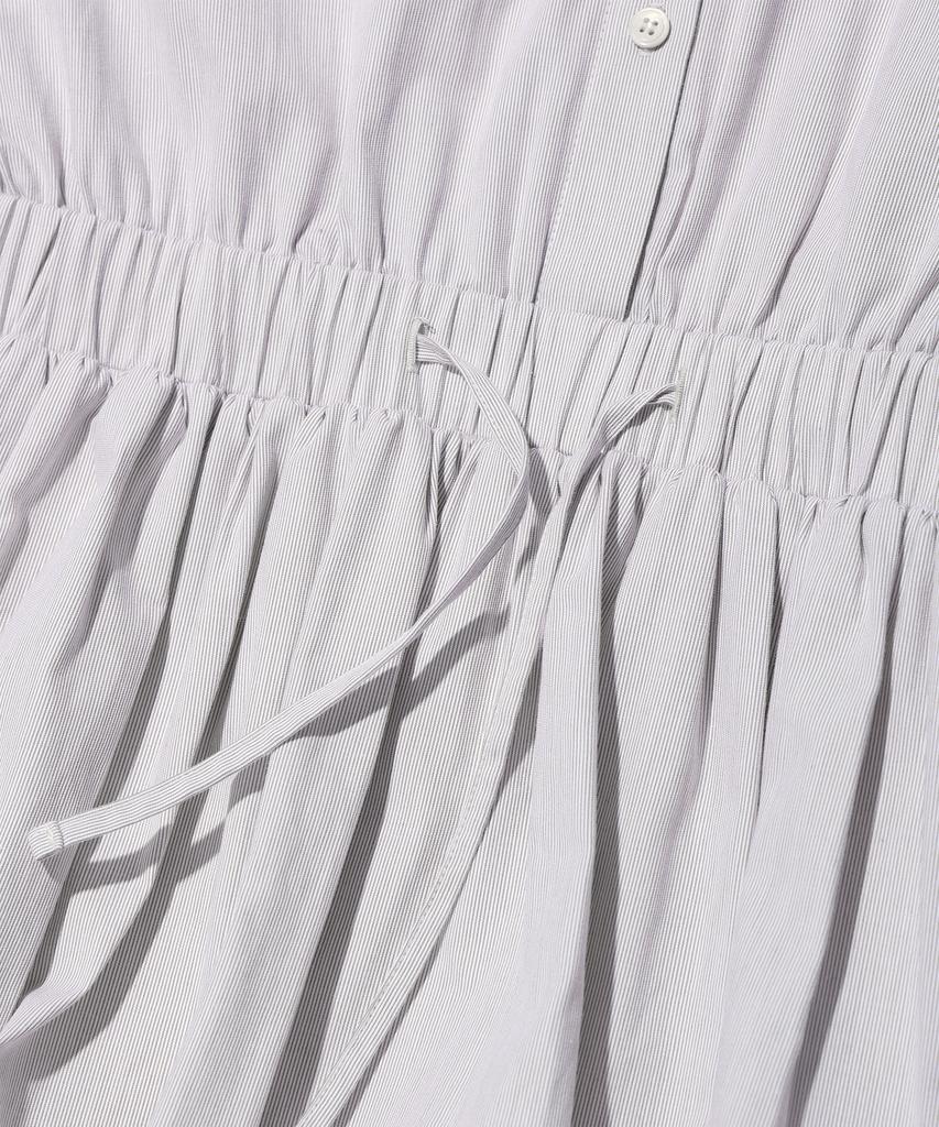 Yuhee Youhee Stripe Ballon Shirts Dress Ivory
