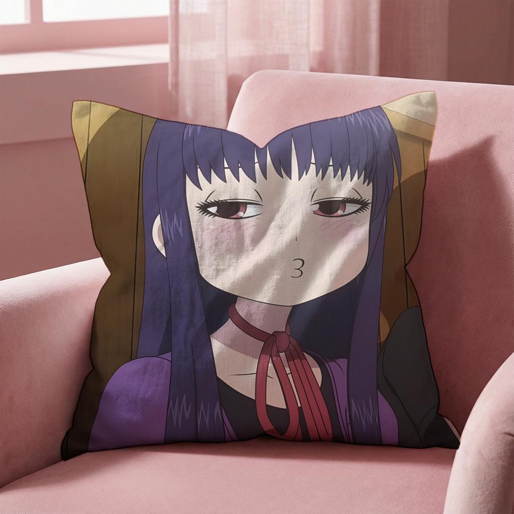 Милая Наволочка для Подушки H-Hi S-Score Girl, Многоцелевая Наволочка для Дома и Автомобиля - Двусторонняя, Мягкая и Прочная для Повседневного Использования