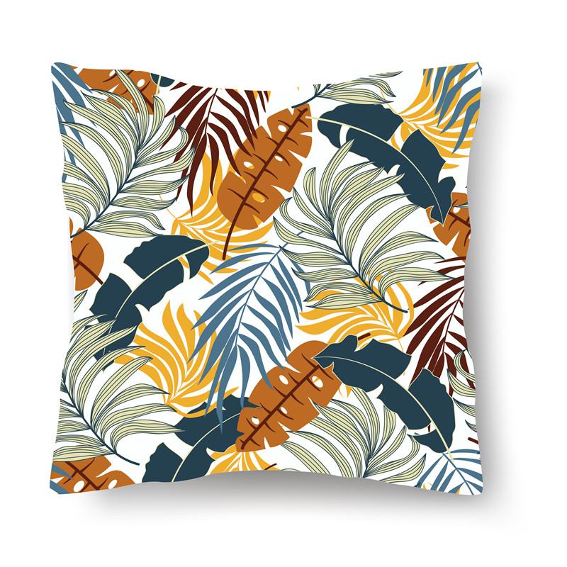 Набор с принтом тропических листьев для дома, гостиной, дивана, спальни, автомобиля, декоративная наволочка