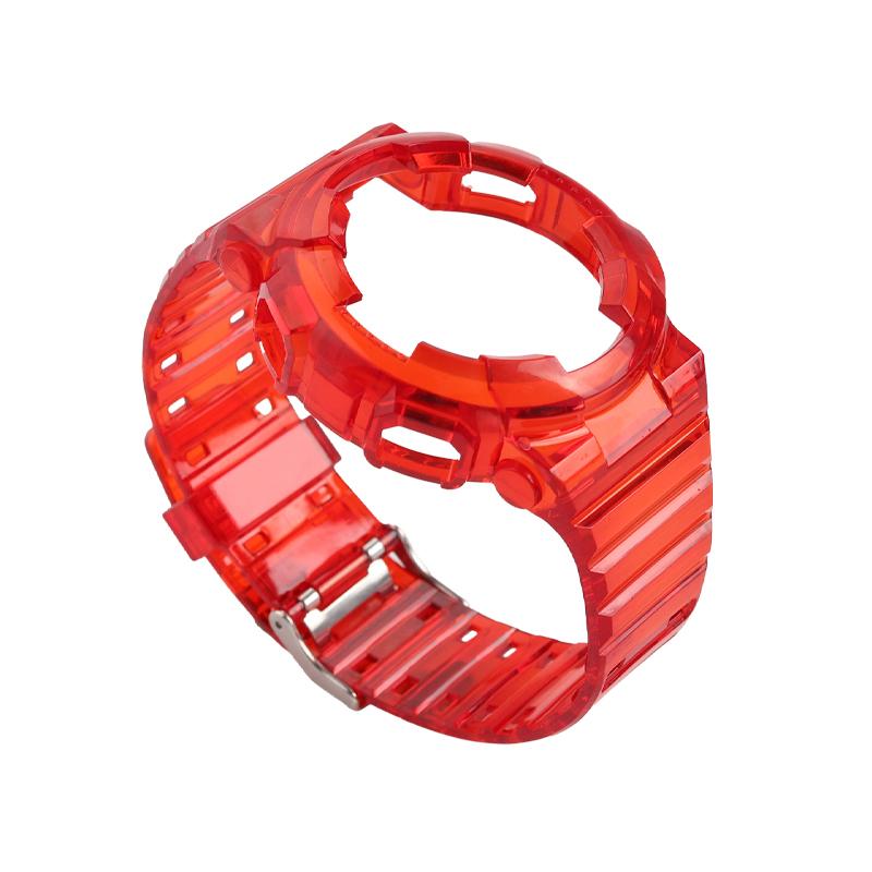 Силиконовый корпус и ремешок для часов Casio GA-100/110/120/140 GD-100/110/120 5081 5229 матовый/прозрачный TPU аксессуар