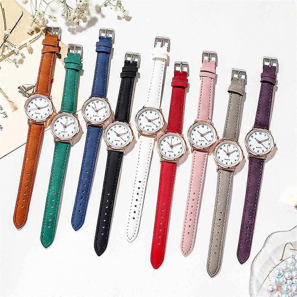 Ladies Watches Womens Small Quartz Analogue Wrist Watch Casual Leather