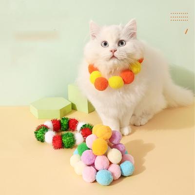 Игрушечный мячик для кошек, чтобы играть, тихий, плюшевый, прыгучий и пригодный для жевания; Товары для кошек.