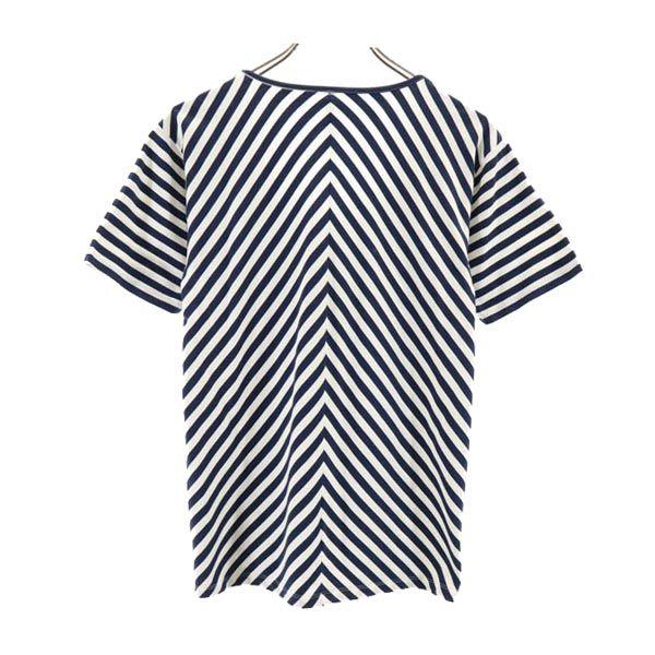 Неиспользованная glamb сделано в Японии Футболка с коротким рукавом с узором в полоску 1 Женская Б/у