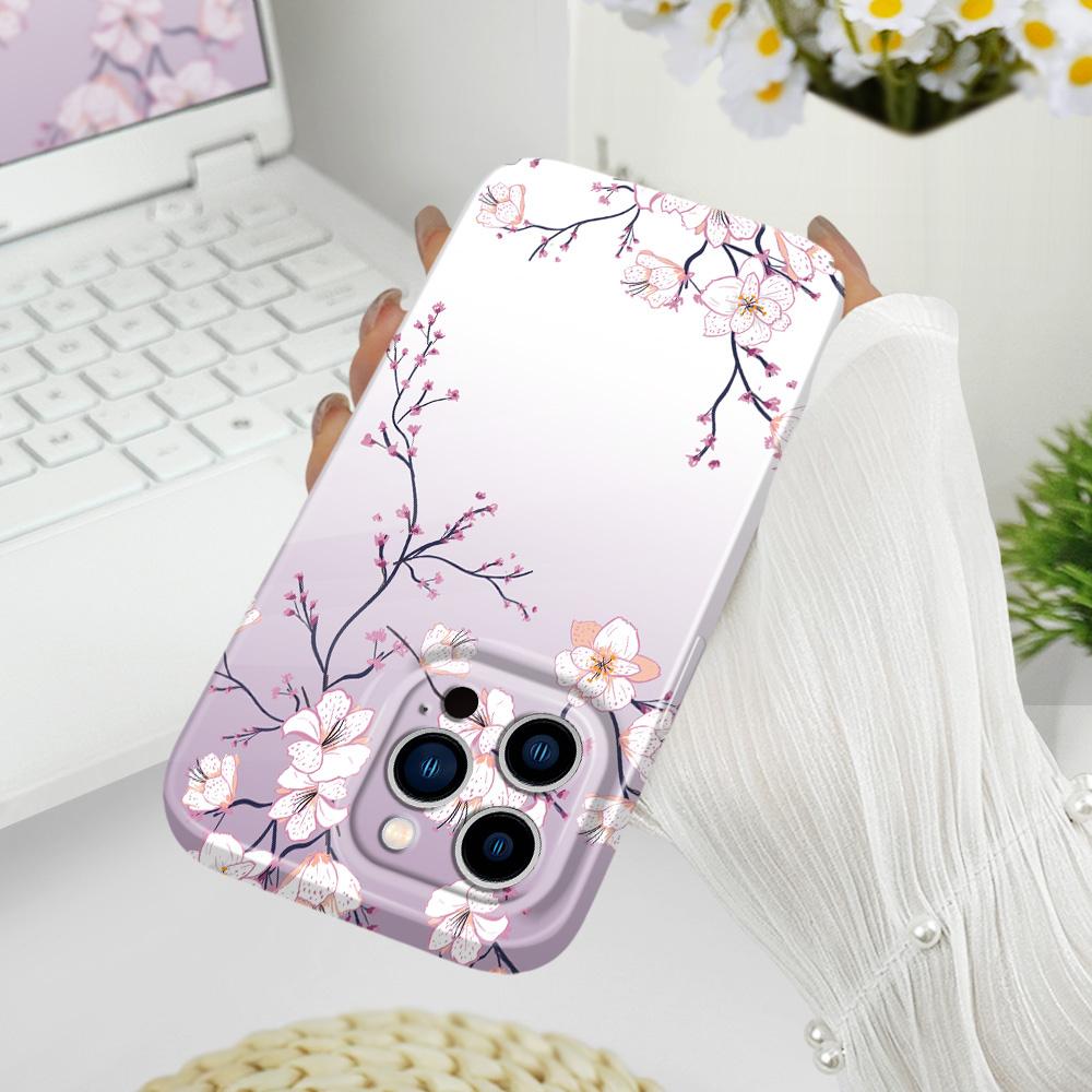 Красивый чехол для телефона 'Зимний жасмин' для iPhone 13 12 11 7 8 6 6S Plus Pro Max Mini X XS XR SE 2020 2022 Пленка Жесткий чехол