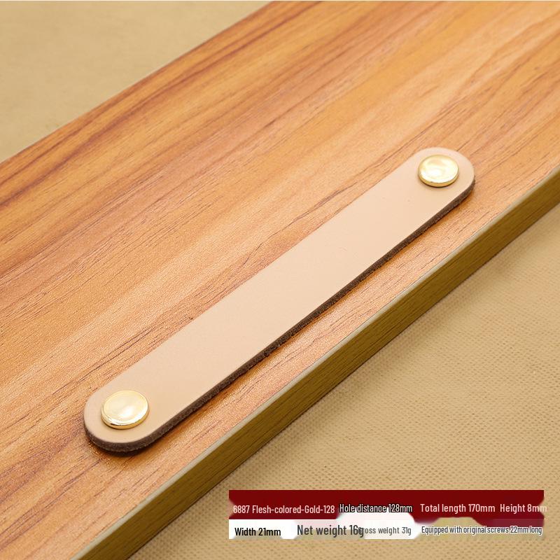 Коричнево-Черная Кожаная Ручка для Чемоданов, Сумок, Ящиков и Шкафов