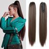 Synthetic Ponytail Hair Extensions Long Straight Claw Clip In/on Pony Tail For Women Daily Party 22Inch Heat Resistant Fake Hair