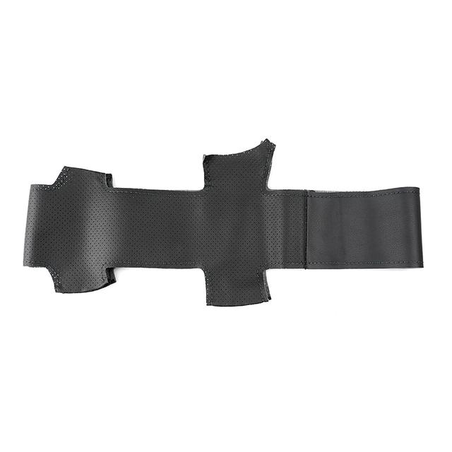 Мягкий перфорированный кожаный чехол для Fiat Ducato 2006-Ram ProMaster 2017-ручное шитье, защитная накладка на руль