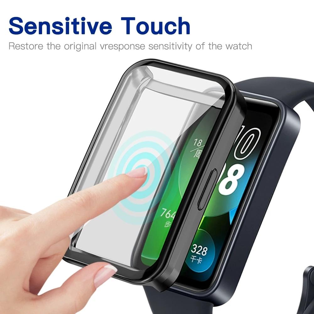 Защитный чехол TPU для Huawei Band 8/9, защитный чехол-бампер со всех сторон, чехлы для Huawei Band 9