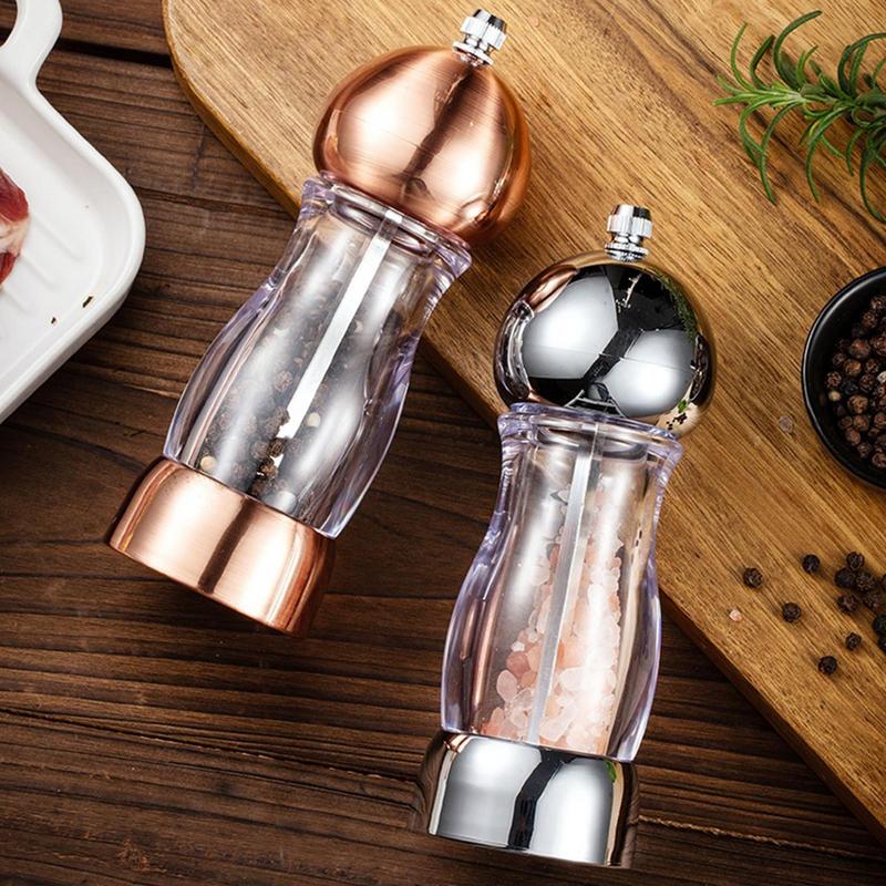 Ручная мельница для соли и перца, регулируемая мельница для приправ, шейкеры, кухонные гаджеты