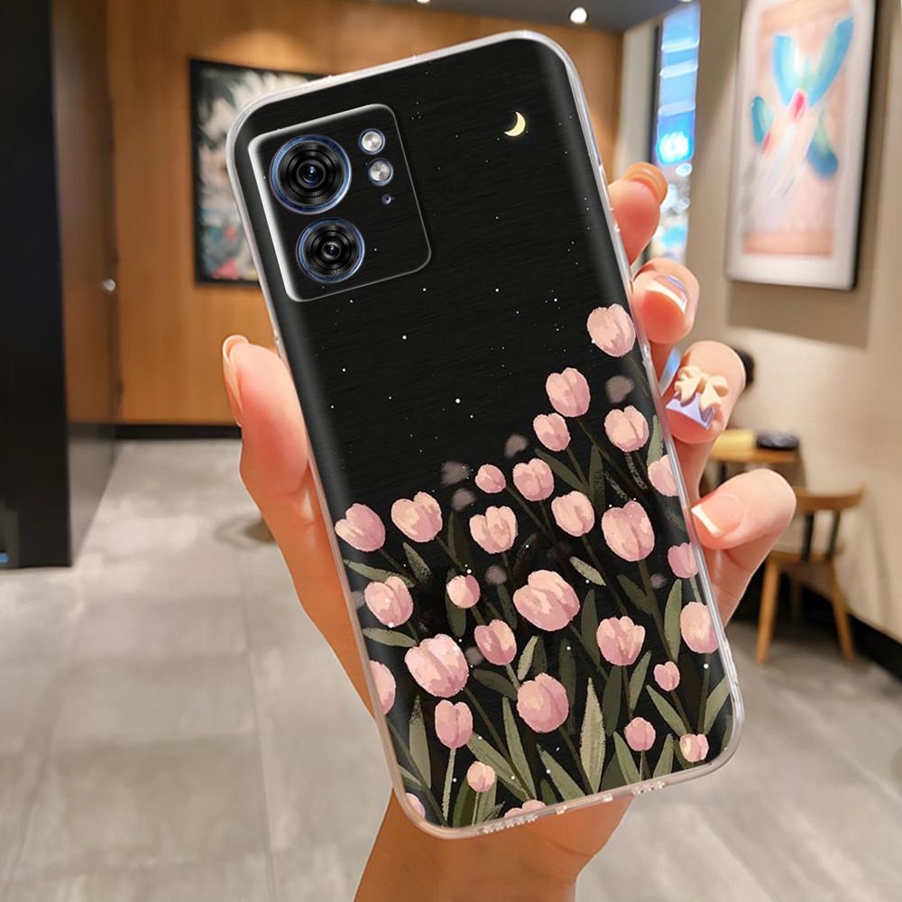 Чехол для телефона Moto Edge 40 XT2303-2, Панда Бабочка, Мягкий, Прозрачный, Тонкий, Силиконовый Чехол для Motorola Moto Edge40 Edge 40 pro
