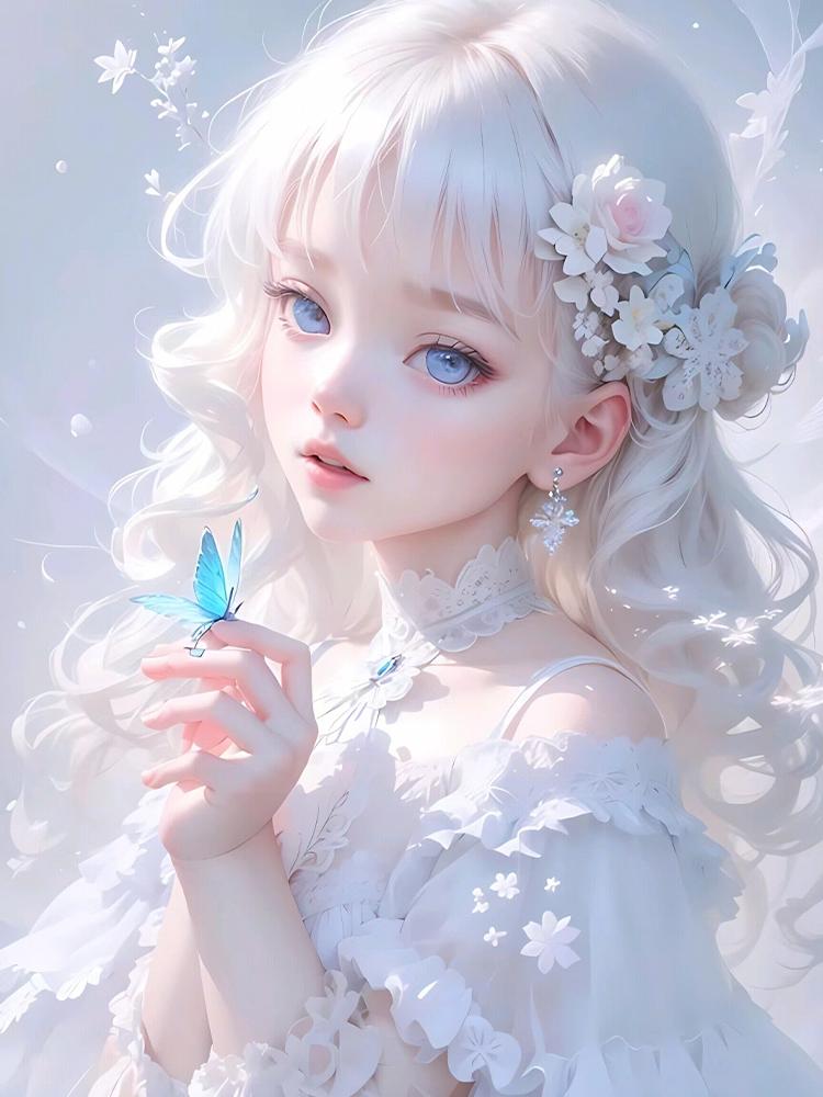 5D DIY Полный Круглый Квадратный Алмазный Рисунок Мультфильм Бабочка Девушка Набор Мозаика Домашнее Украшение Искусство Ремесло Домашнее Украшение Подарок