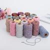 2mm Two-color Cotton Rope 10yards Bakers Twine String Cotton Thread for Home Decor Handmade DIY Christmas Gift Wrapping