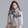 Winter New European And American Style Imitation Cashmere Scarf Plaid Versatile Striped Scarf Temperament Shawl