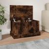 VidaXL Storage Box Smoked Oak 50x30x28 Cm Engineered Wood 816501