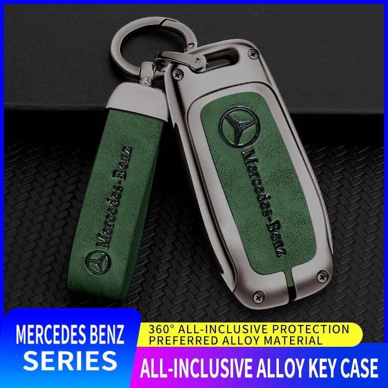 Car Key Case Covers For Mercedes Benz A C E S G Class GLC CLE CLA GLB GLS W177 W205 W213 W222 X167 AMG Auto Keychian Accessories QQ75