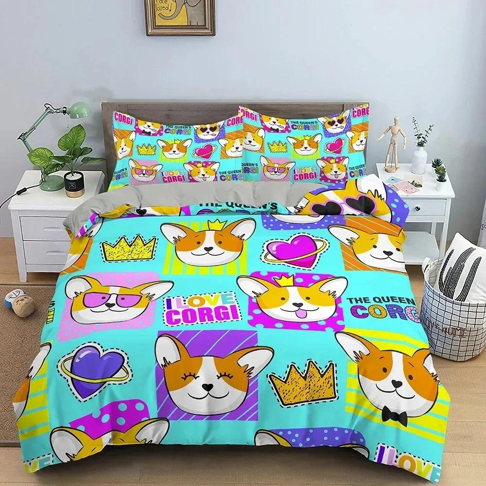 Cartoon Animal Duvet Cover Luxury Soft Bedding Set For Children Bedroom Quilt Comforter Cover King Twin Home Decor