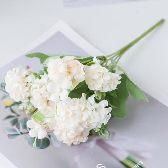 Красивые искусственные цветы гортензии, устойчивые к выцветанию, компактные, свежие, сохраняющие свежесть