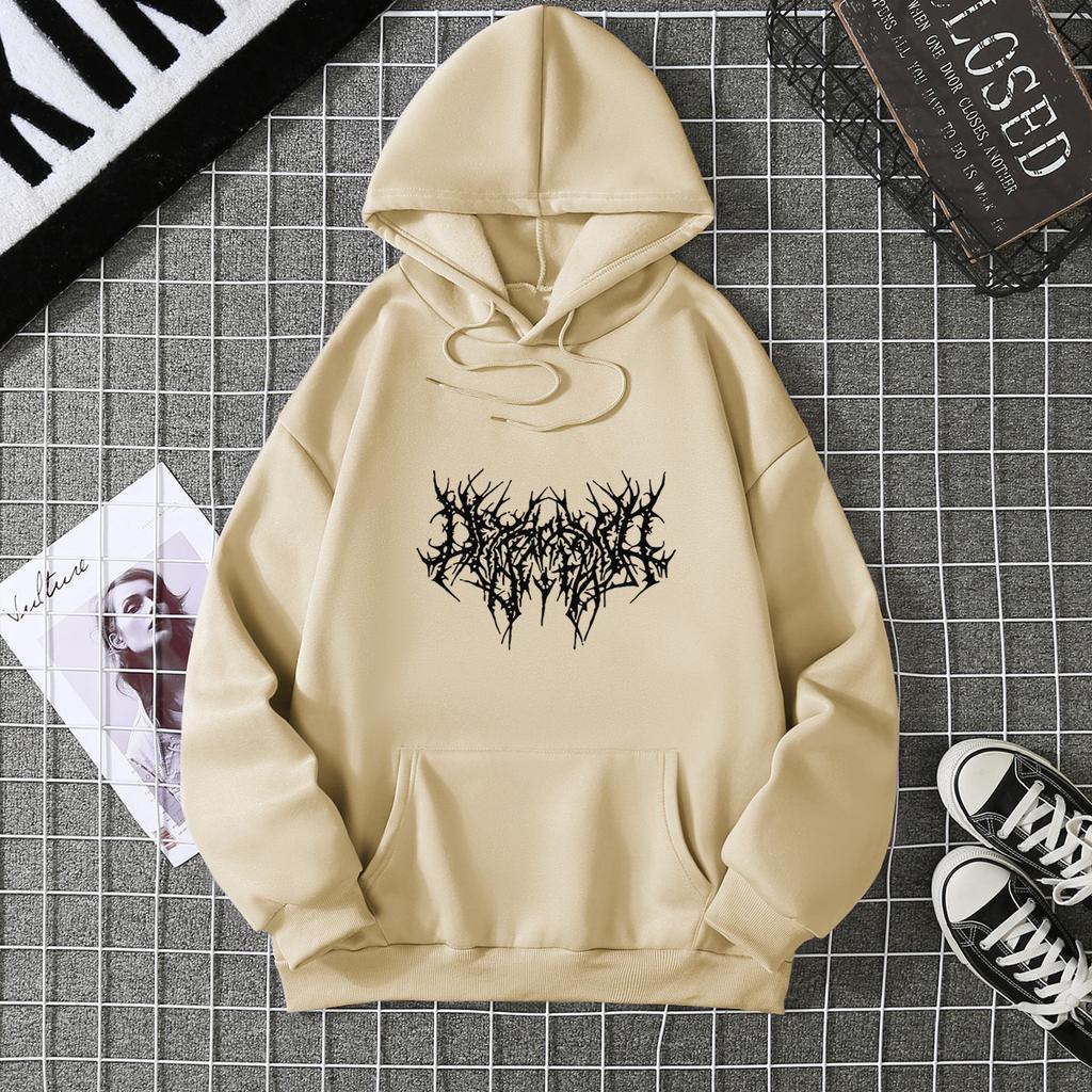 Mingxin Clothing Флисовый Свитшот с Капюшоном Женский Европейский и Американский Стиль Американский Осенне-Зимний Принт Свободный 2026 Студенческая Куртка