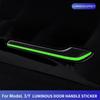 For Tesla Mode 3 -2023/model Y -2022 2023 Fluorescent Door Handle Protector Luminous Car Sticker External