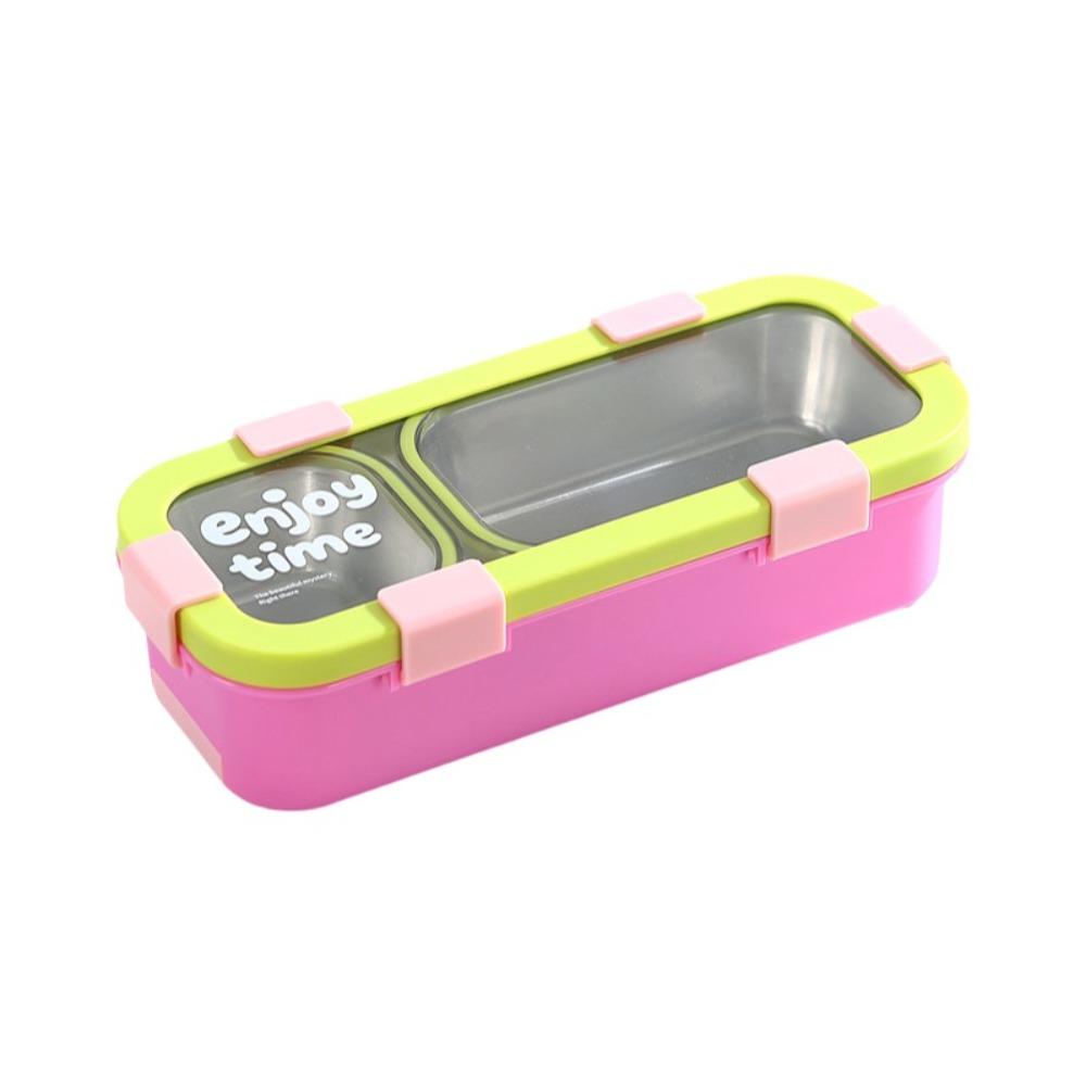Eco Friendly Stainless Steel Lunch Box Removable Divided Lunch Box Travel Food Tray Picnic
