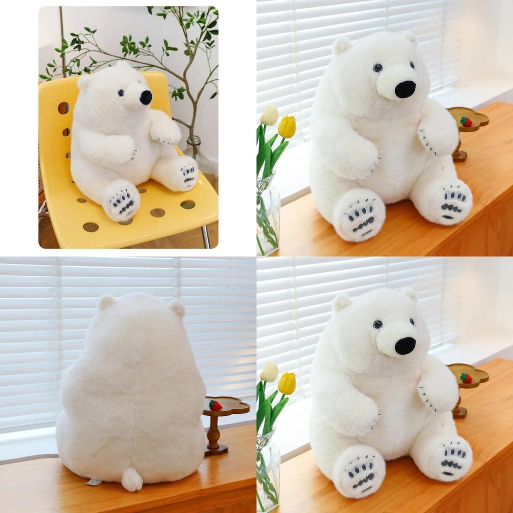 Adorable Plush Polar Bear Stuffed Animal Soft Toy Ideal Gift For Kids Birthday
